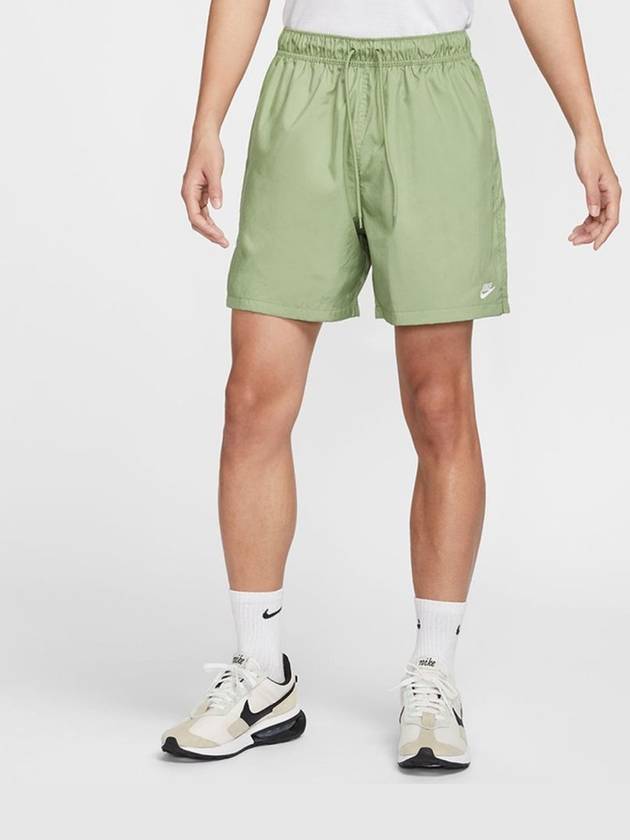 Club Woven Flow Shorts Oil Green - NIKE - BALAAN 4