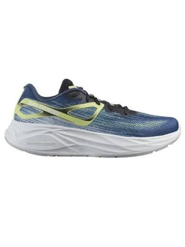 Aero Glide Low Top Sneakers Blue Ashes Dark Sapphire Sunny Lime - SALOMON - BALAAN 1