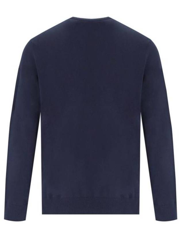 Cotton Crepe Knit Top Navy - CP COMPANY - BALAAN 3