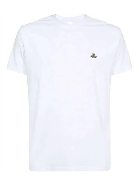 ORB Logo Cotton Short Sleeve T-Shirt White - VIVIENNE WESTWOOD - BALAAN 2