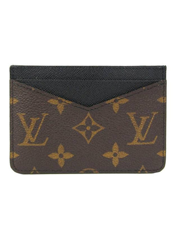 Neo Port Monogram Card Wallet Black Brown - LOUIS VUITTON - BALAAN.