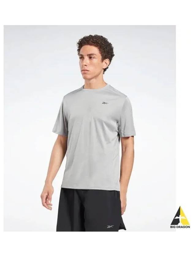 Melange Athlete T Shirt Light Gray HR6146 - REEBOK - BALAAN 1