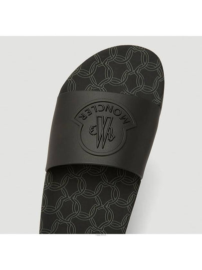 Jeanne Logo Slippers Black - MONCLER - BALAAN 2