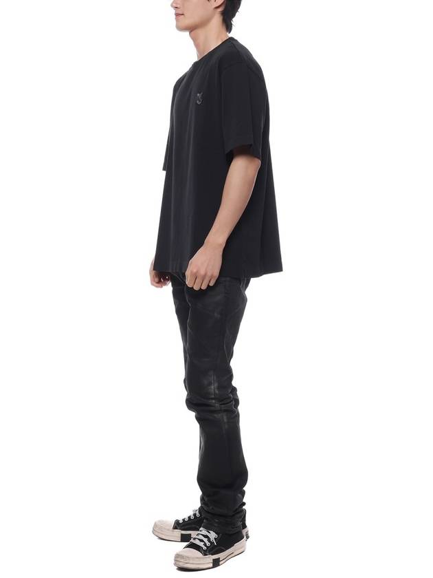 Bold Fox Head Patch Oversized Short Sleeve T-Shirt Black - MAISON KITSUNE - BALAAN 5