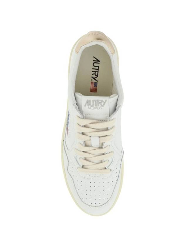 Medalist Low Top Sneakers Beige White - AUTRY - BALAAN 6