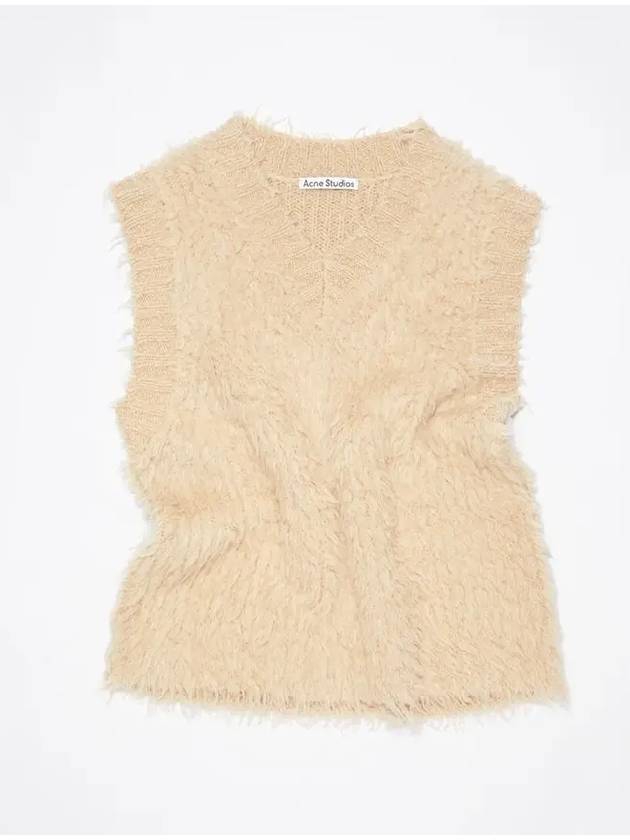 Fluffy Merino Vest Camel - ACNE STUDIOS - BALAAN 3