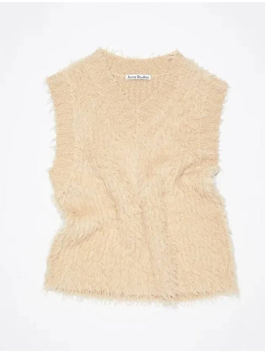 Fluffy Merino Vest Camel - ACNE STUDIOS - BALAAN 2