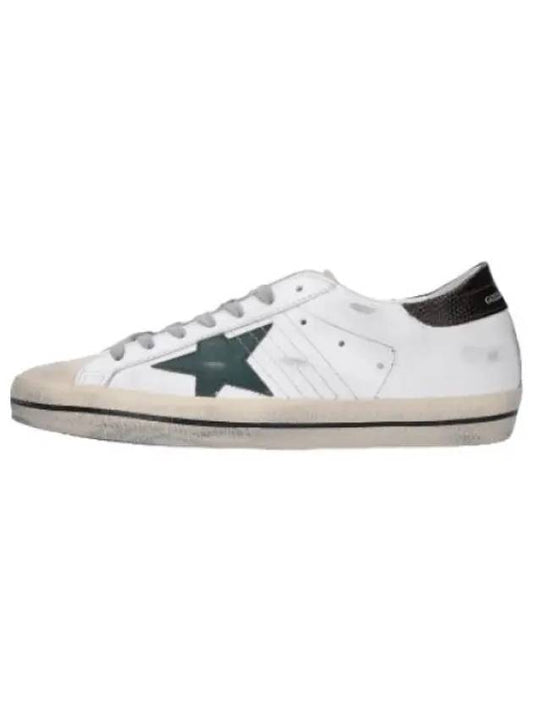 Superstar Black Tab Sneakers White Green - GOLDEN GOOSE - BALAAN 1