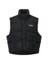 Cocoon Logo Print Padded Vest Black - BALENCIAGA - BALAAN 2