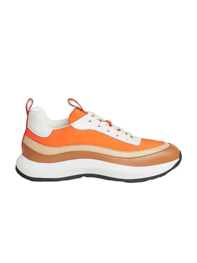 Men's Gramme Low Top Sneakers Orange - HERMES - BALAAN 1