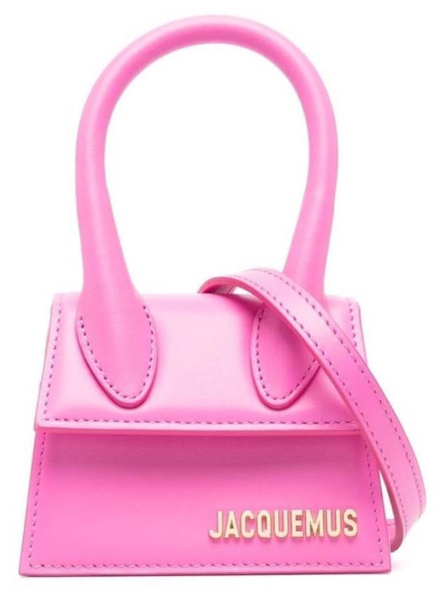 Le Chiquito Signature Mini Tote Bag Neon Pink - JACQUEMUS - BALAAN 1