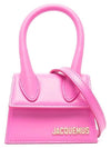 Le Chiquito Signature Mini Tote Bag Neon Pink - JACQUEMUS - BALAAN 1