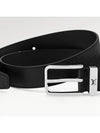 Pont Neuf 35mm Leather Belt Black - LOUIS VUITTON - BALAAN 4