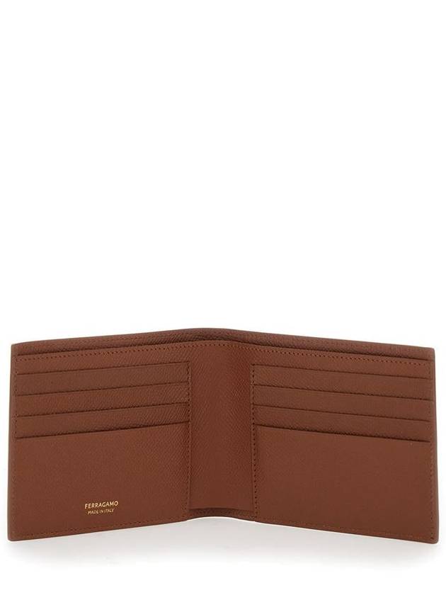 Gancini Half Wallet Brown - SALVATORE FERRAGAMO - BALAAN 4