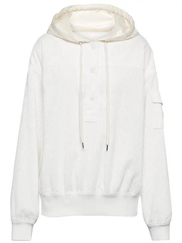 Corduroy hooded sweatshirt 2F00008 5964B 032 - MONCLER - BALAAN 1