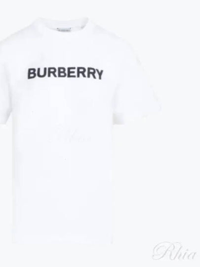 Logo Cotton Short Sleeve T-Shirt White - BURBERRY - BALAAN 2