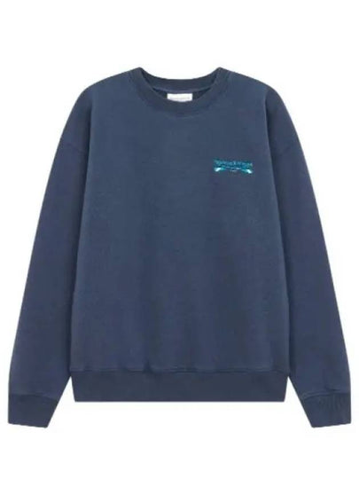 Women's Brushed Sweatshirt Navy - MAISON KITSUNE - BALAAN 2