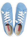 Peu Rambla Textile Low Top Sneakers Light Blue - CAMPER - BALAAN 3