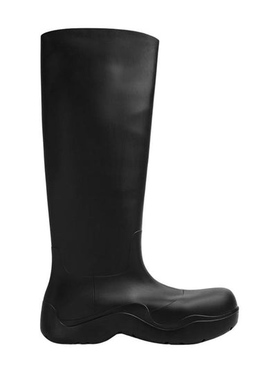 Puddle Rubber High Rain Boots Black - BOTTEGA VENETA - BALAAN 2