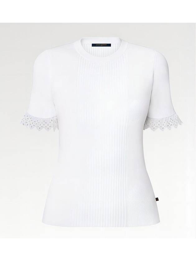 Monogram Frill T Shirt 1AA9BC - LOUIS VUITTON - BALAAN 7