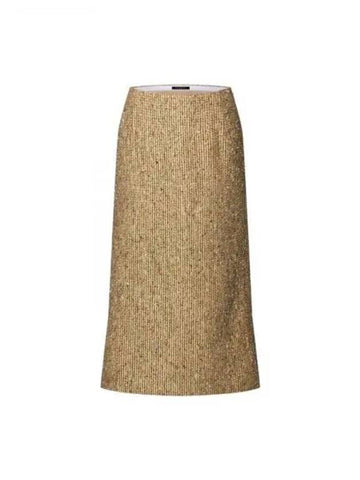 Lurex tweed pencil skirt 1AGFJ7 - LOUIS VUITTON - BALAAN 1