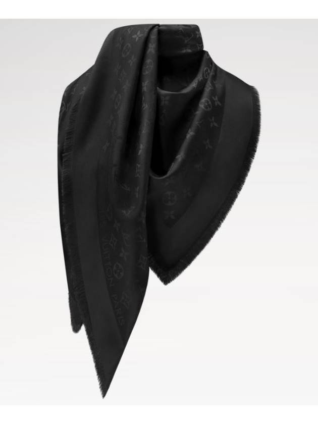 Monogram Classic Scarf Black - LOUIS VUITTON - BALAAN 4