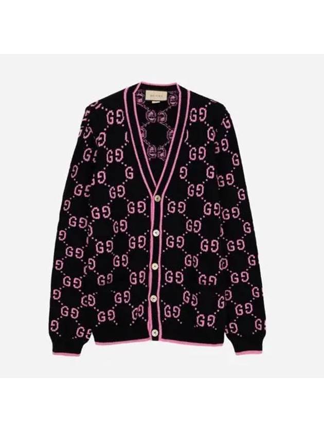 GG Jacquard Cardigan Black - GUCCI - BALAAN 2