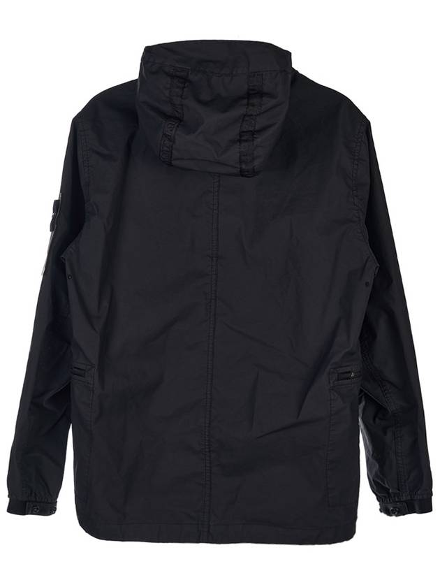 Men's Aggressive Gomato Zip Up Hoodie Black - STONE ISLAND - BALAAN 3