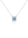 Millenia Octagon Cut Crystal Pendant Necklace Blue - SWAROVSKI - BALAAN 2