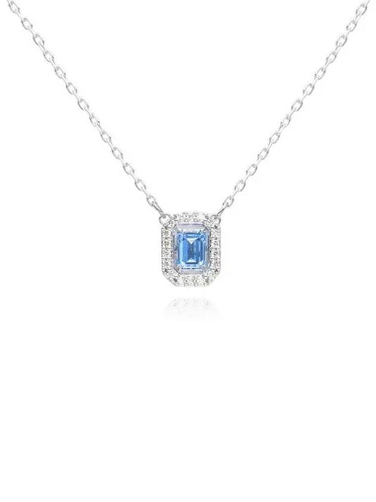 Millenia Octagon Cut Crystal Pendant Necklace Blue - SWAROVSKI - BALAAN 2