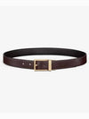 logo detail buckle reversible leather belt black brown - DIOR - BALAAN 2