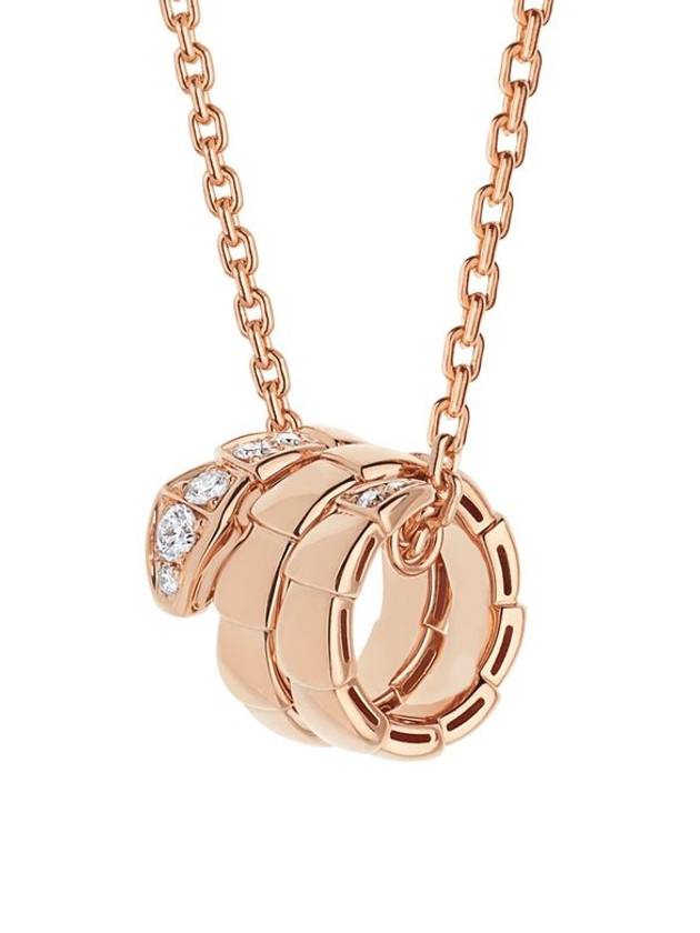 Serpenti Viper Diamond Necklace Rose Gold - BVLGARI - BALAAN 2