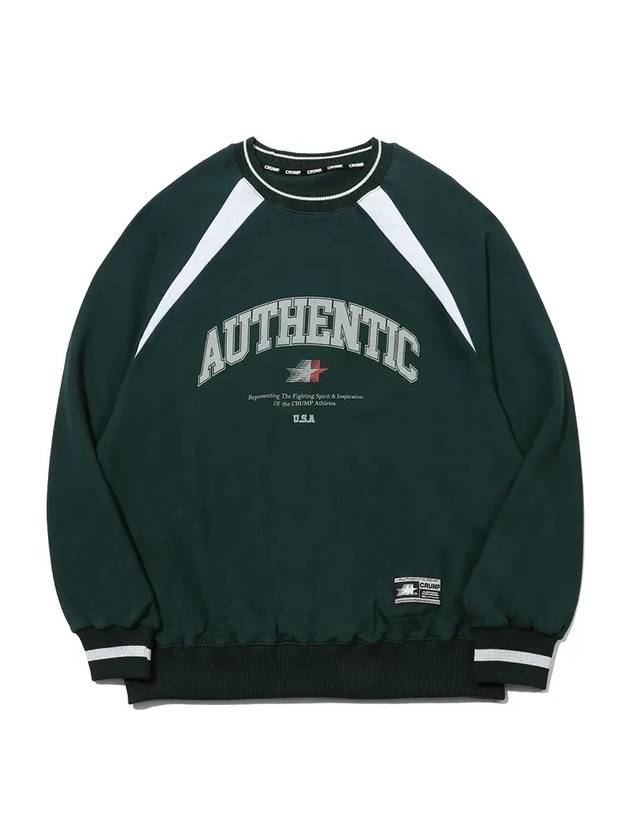 Authentic Color Scheme Sweatshirt Jean Green - CRUMP - BALAAN 2