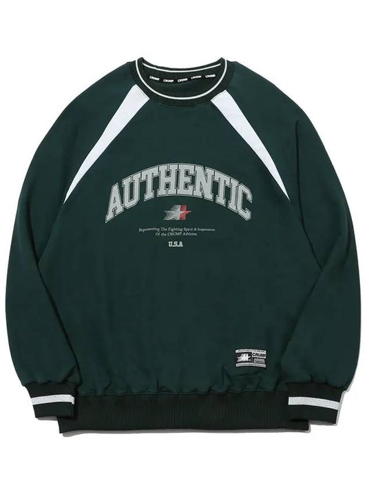 Authentic Color Scheme Sweatshirt Jean Green - CRUMP - BALAAN 2