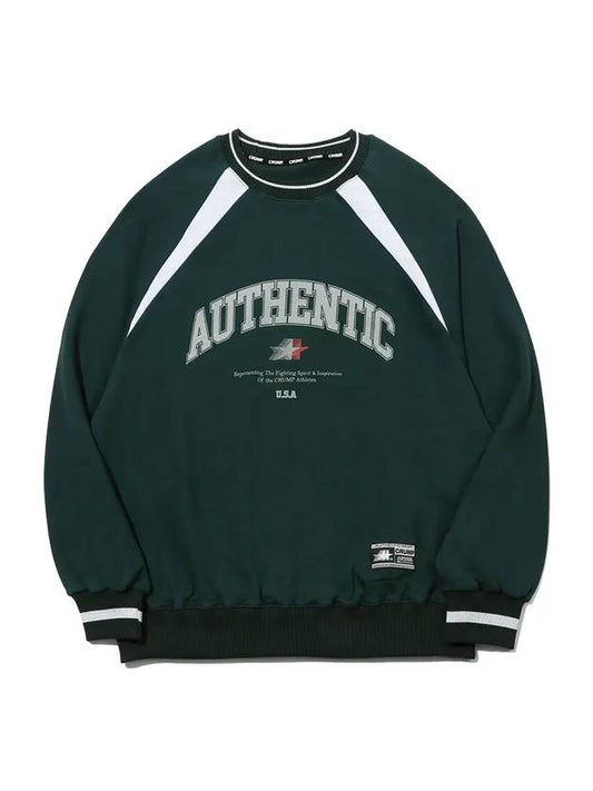 Authentic Color Scheme Sweatshirt Jean Green - CRUMP - BALAAN 1