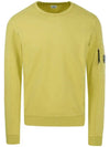 Lens Wappen Light Fleece Sweatshirt Yellow - CP COMPANY - BALAAN 2