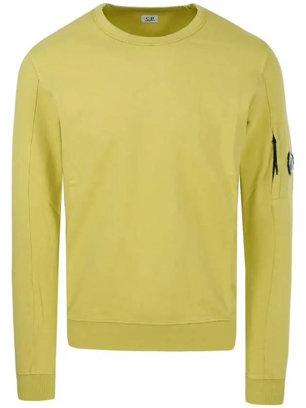 Lens Wappen Light Fleece Sweatshirt Yellow - CP COMPANY - BALAAN 2