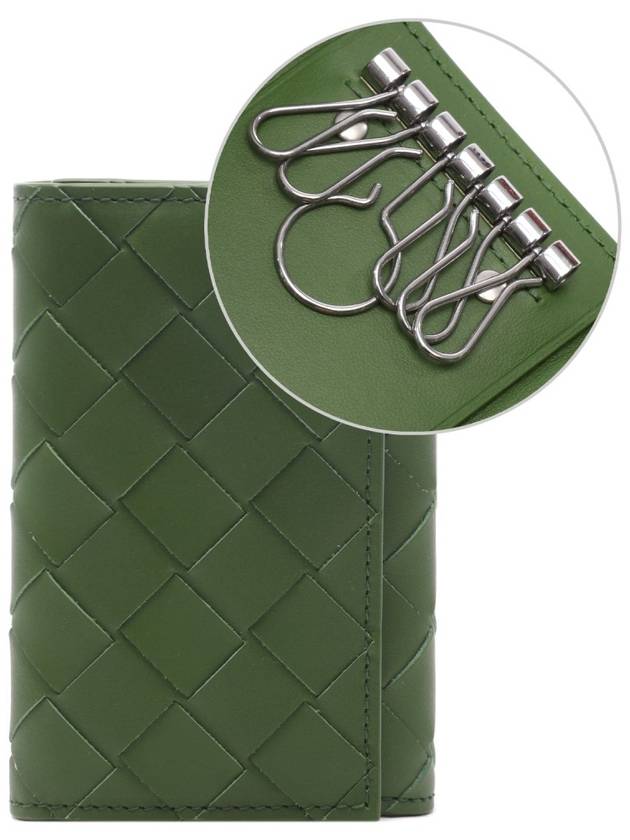 Men's Intrecciato Key Holder Green - BOTTEGA VENETA - BALAAN 2