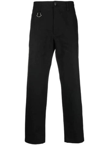 Gabardine Straight Pants Black - MONCLER - BALAAN 1