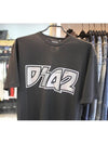 Men's DSQ Silver Logo Short Sleeve TShirt Black S74GD0055 - DSQUARED2 - BALAAN 8