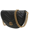 GG Marmont Matelasse Chain Mini Bag Black - GUCCI - BALAAN 3