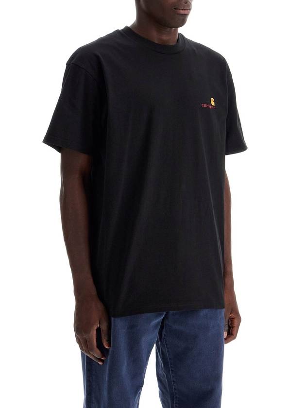 American Script Short Sleeve T-Shirt Black - CARHARTT WIP - BALAAN 3