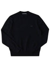 Face Patch Crew Neck Knit Top Black - ACNE STUDIOS - BALAAN 2