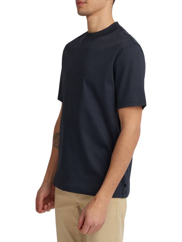 Ace Mock Neck Short Sleeve T-Shirt Navy - J.LINDEBERG - BALAAN 4