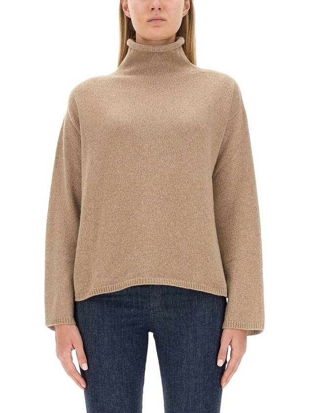 Women's Baldo Cashmere Turtleneck Honey - S MAX MARA - BALAAN 2