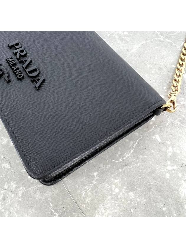 Saffiano black logo cross bag 1BP012 - PRADA - BALAAN 7