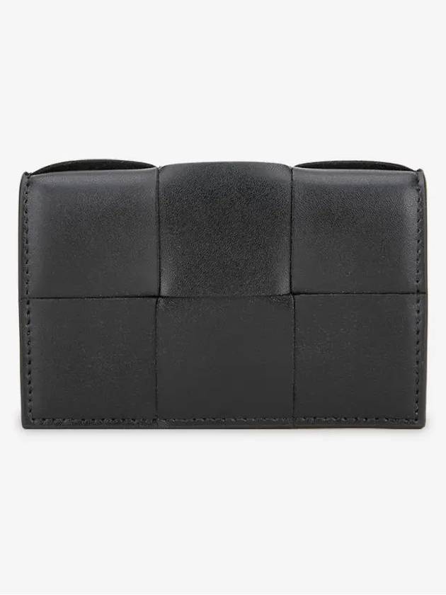 Cassette Business Card Wallet Black - BOTTEGA VENETA - BALAAN 3