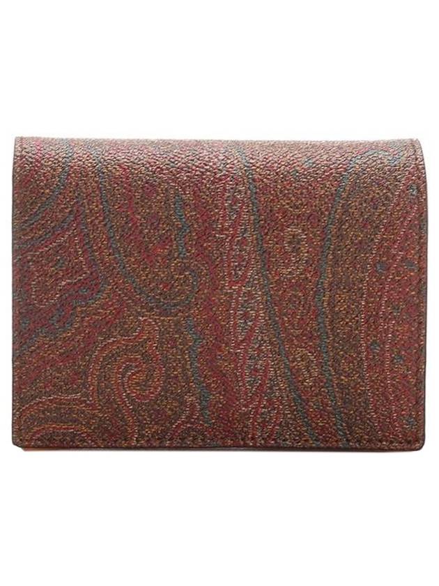 Paisley Half Wallet Brown - ETRO - BALAAN 1