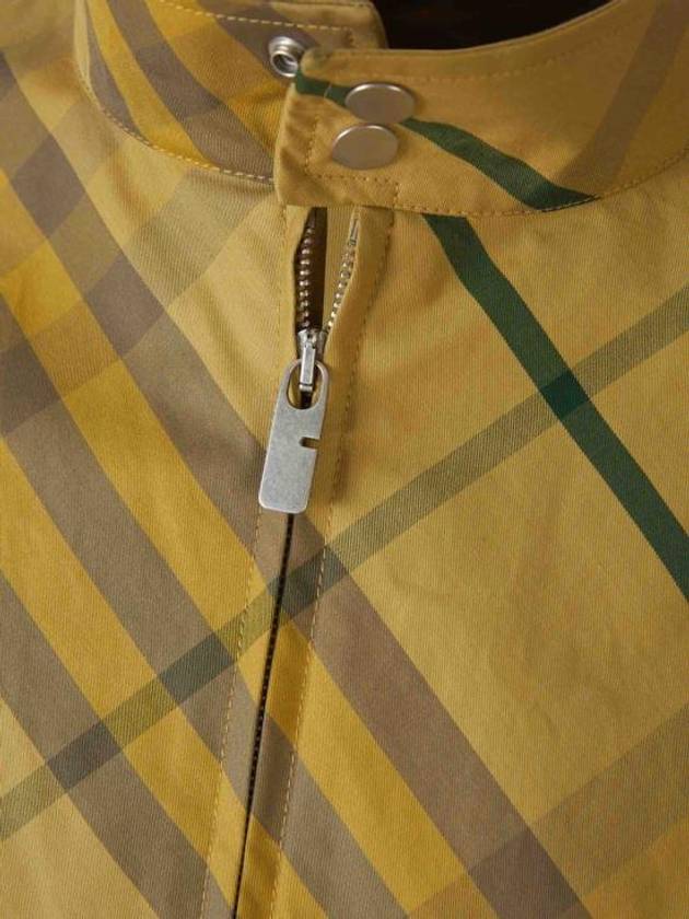 Check Bomber Jacket Yellow - BURBERRY - BALAAN 4