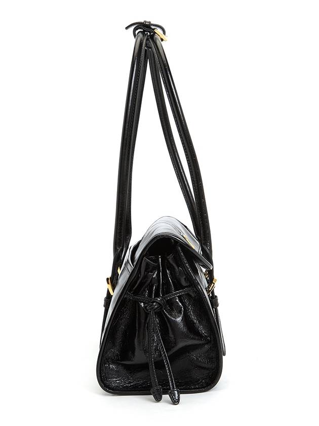 Medium Leather Tote Bag Black - PRADA - BALAAN 3